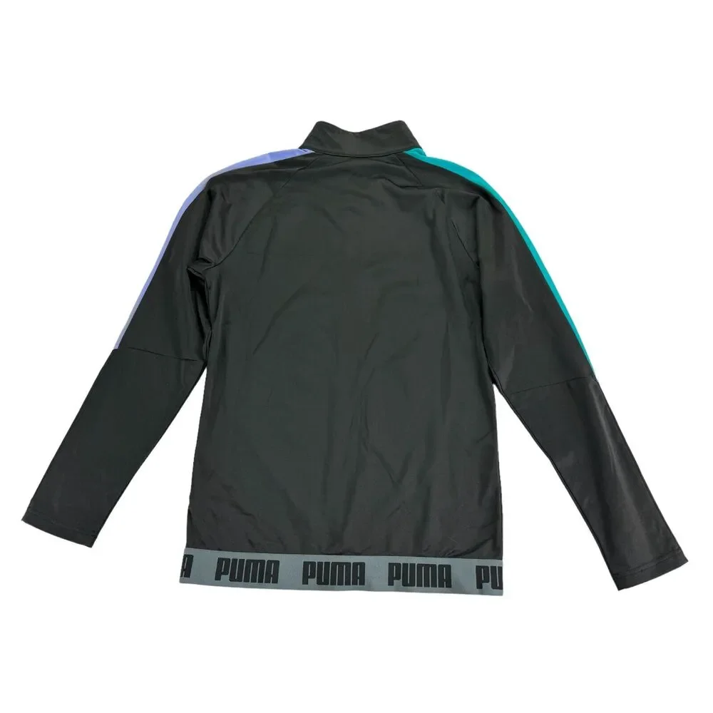 Puma Mens Speed Moisture Wicking Full-Zip Track Jacket Black S - Picture 2 of 4